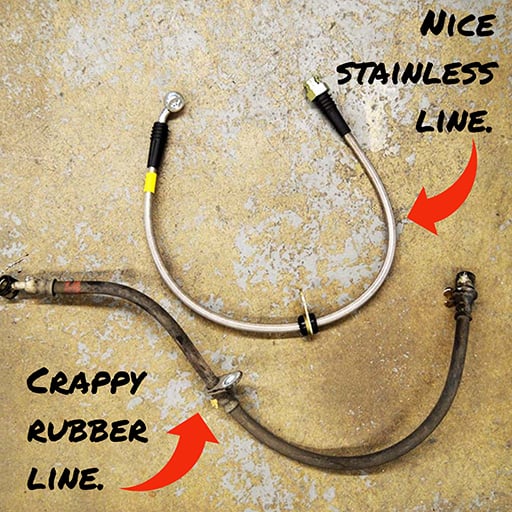 Stainless Steel Brake Line Comparison (1)